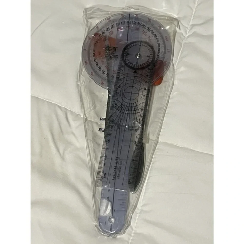 Goniometer Set 3 Pieces of 8/8/12 Inch Occupational Physical Therapy Protractor